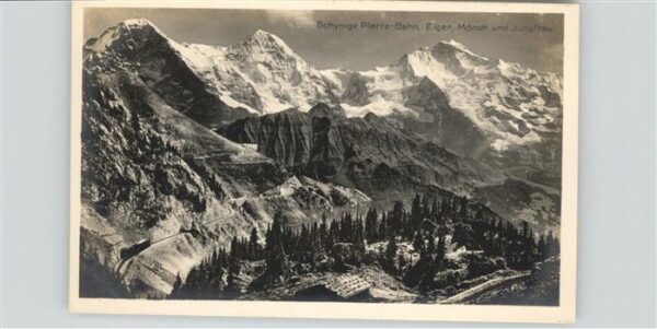 Eisenbahn Schynige Platte Bahn Eiger Mönch Jungfr