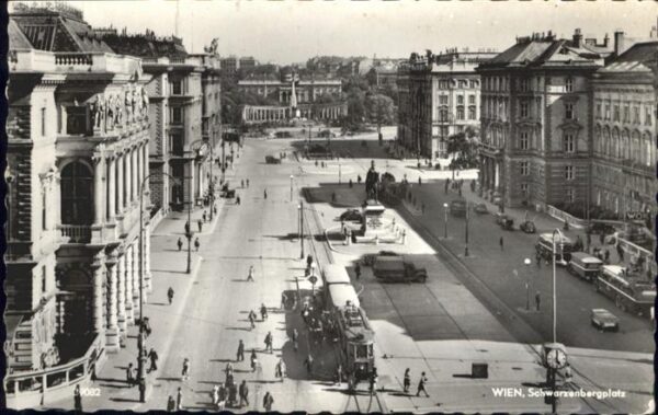 Wien Schwarzenbergplatz Strassenbahn