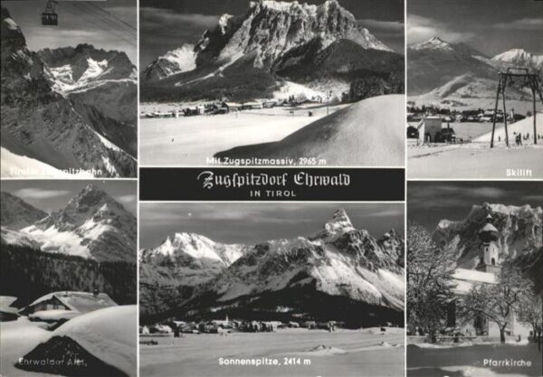 Ehrwald Tirol Skilift Kirche Sonnenspitze Seilbahn Zu