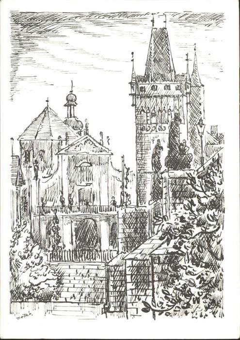 Prag Prahy Prague Brückenturm