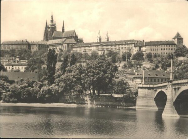 Prag Prahy Prague Hradschin Brücke
