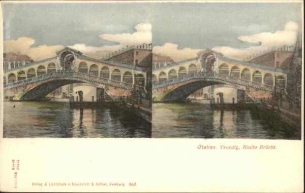 Venezia Venedig Rialto Brücke