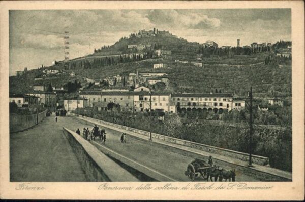 Firenze Florenz della sollina di Fesole da S. Domenico