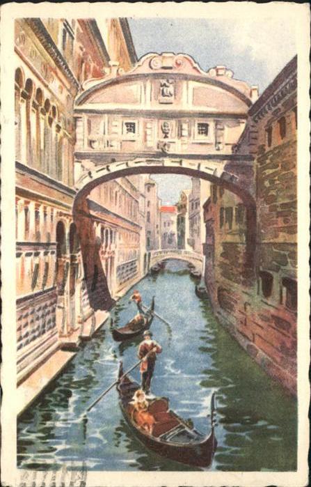 Venezia Venedig die Seufzerbrücke