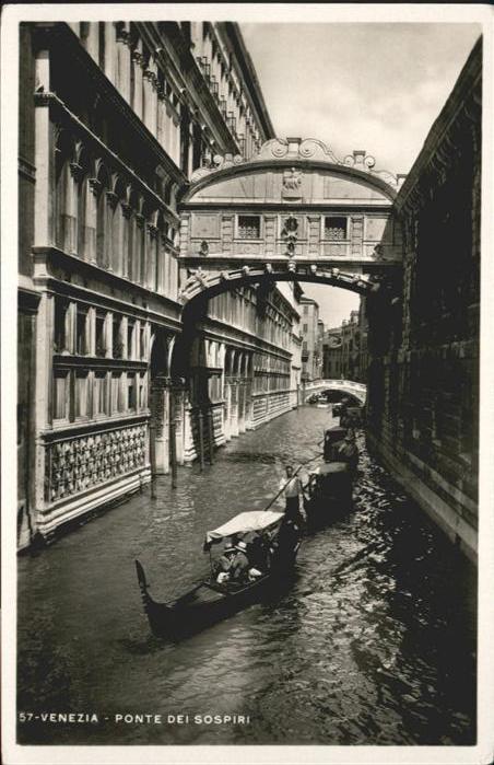 Venezia Venedig Ponte Des Sospiri Seufzerbrücke