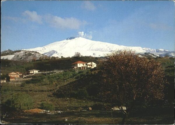 Etna Vulcano Veduta invernale Ätna