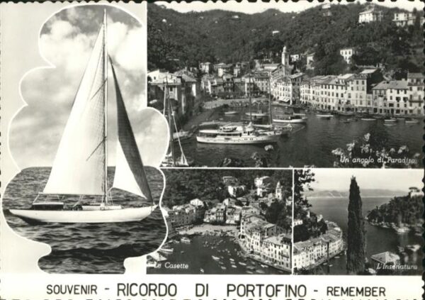 Portofino Liguria Le Casette Segelschiff