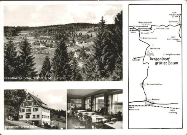 Brandmatt Berggasthof grüner Baum