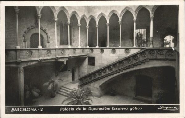 Barcelona Cataluna Palacio Diputacion Escalera
