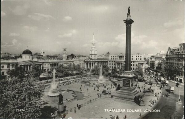 London Trafalgar Square Springbrunnen