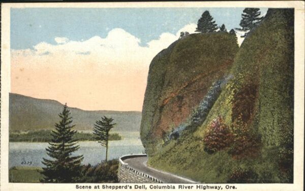 Ore Hastings Scene Shepperds Dell Columbia River Hig