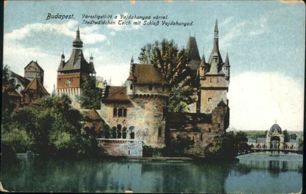 Budapest Teich Schloss Vajdahunyad