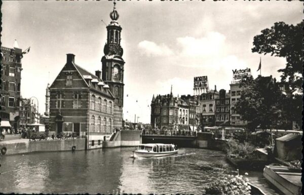 Amsterdam Niederlande Schiff Brücke