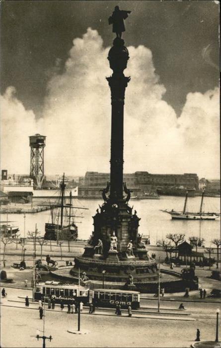 Barcelona Cataluna Monument Colop Schiff