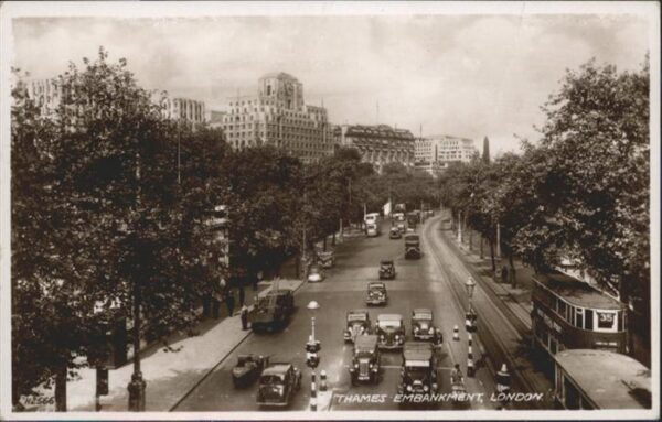 London Thames Embankment Strassenbahn