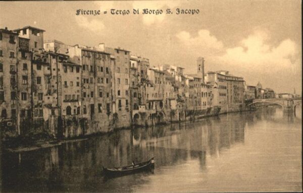 Firenze Florenz Boot Brücke