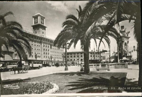 Barcelona Cataluna Plaza Espana Kutsche