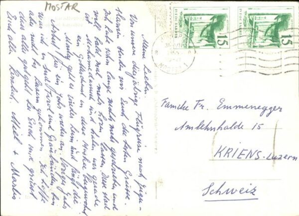 Mostar Moctap [Handschriftlich] – Bild 2