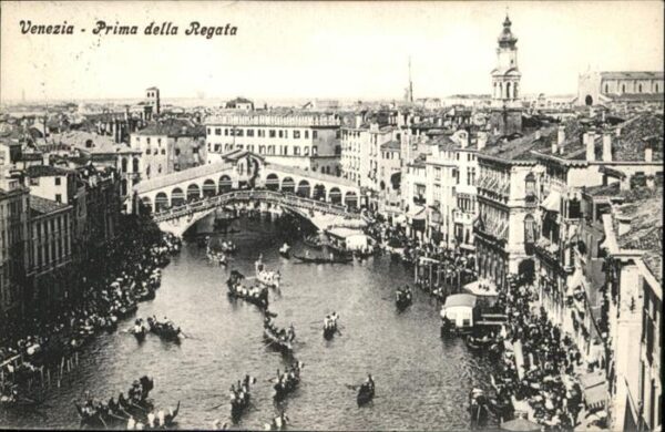 Venezia Venedig Regata Brücke
