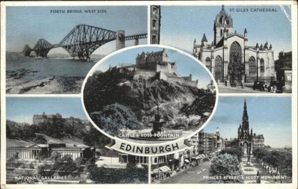 Edinburgh Scotland Princes Street Scott Monument St Giles