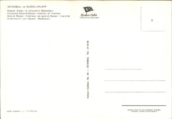 Istanbul Constantinopel Bazar Innenraum – Bild 2