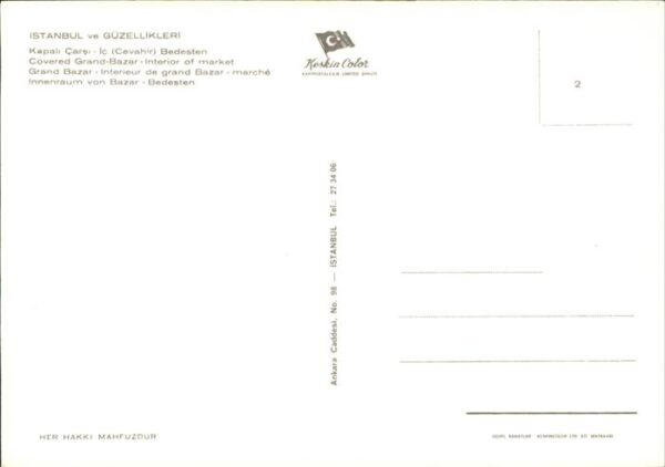 Istanbul Constantinopel Innenraum Bazar – Bild 2