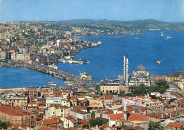 Istanbul Constantinopel Brücke Schiff