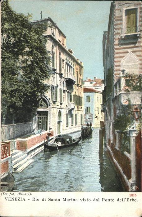 Venezia Venedig Rio di Santa Marina Ponte dell Erbe Boo