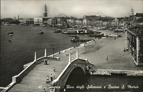 Venezia Venedig Bacino S Marco Brücke Schiff