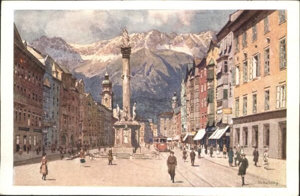Innsbruck Maria Theresienstrasse Künstler L Schei