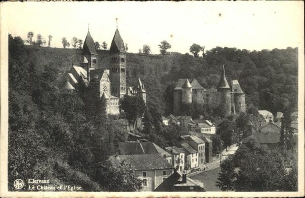 Clervaux Le Chateau et l'eglise