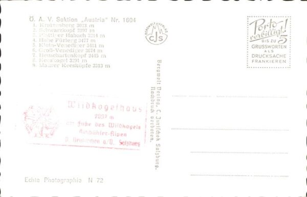 Wildkogelhaus venedigergruppe – Bild 2