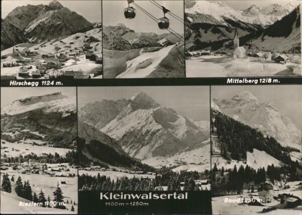Mittelberg Kleinwalsertal Hirschegg Riezlern Seilbahn