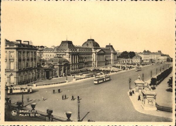 Bruxelles Bruessel Palais du Roi Strassenbahn