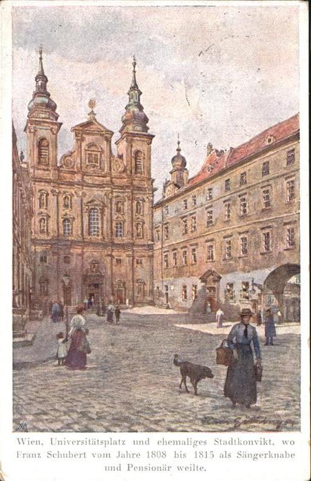 Wien Universitätsplatz Hund