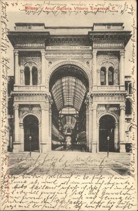Milano Arco Galleria Vittorio Emanuele