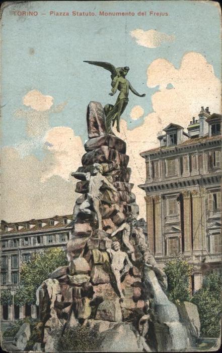 Torino Piazza Statuto Monumento del Frejus