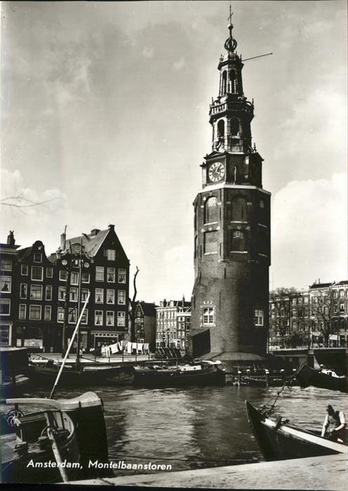 Amsterdam Niederlande Montelbaanstoren