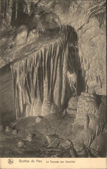 Hoehlen Caves Grottes Grottes de Han Tropfstein Le Tonneau de