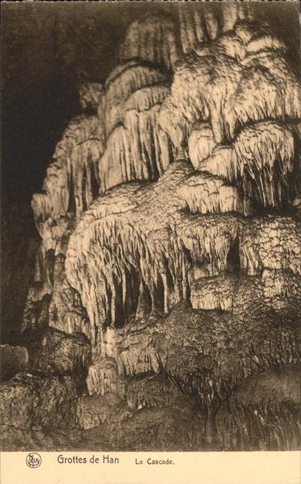 Hoehlen Caves Grottes Grottes de Han Tropfstein la Cascade