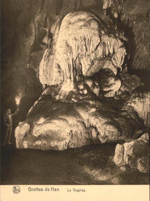 Hoehlen Caves Grottes Grottes de Han Tropfstein le Trophee