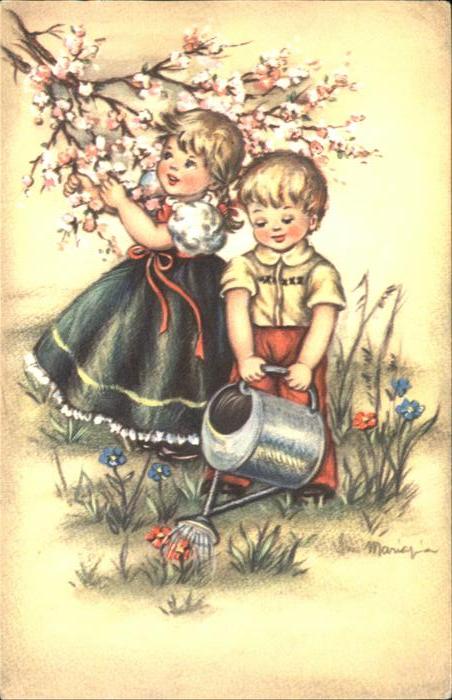 Baby Nursery Bebe Blumen Giesskanne