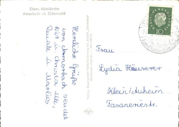 Kirchenorgel Amorbach Odenwald – Bild 2