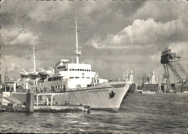 Schiffe Ships Navires Hamburg Seebäderschiff Wappen von Hambu