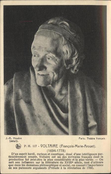 Persoenlichkeiten Voltaire Francois-Marie-Arouet