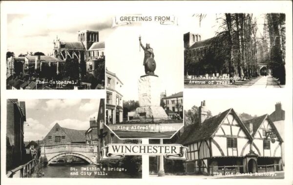 Winchester Cathedral Avenue of Trees Swithin's Bri