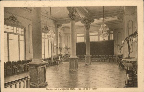 Barcelona Cataluna Majestetic Hotel Salon de Fiestas