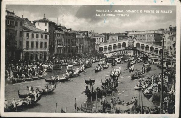 Venezia Venedig Canal Grande Boot Brücke
