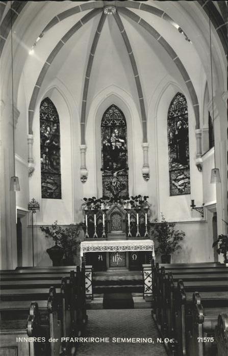 Semmering Niederoesterreich Kircheninneres