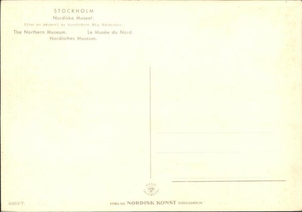 Stockholm Nordiska Museet Schiff – Bild 2